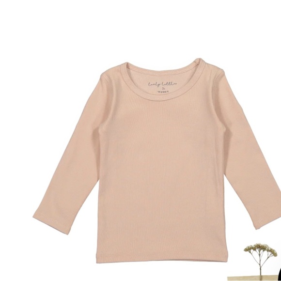 Kids Long Sleeve Tee in Blush by boutique brand Lovely Littles - Picture 1 of 6